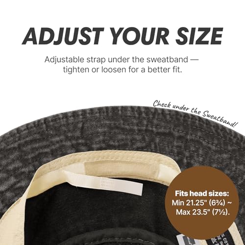 Image of Hot Summer Bucket Hat Trendy Cotton Sun Cap for Beach Golf Fishing | Breathable cotton, fun outdoor vacation style, packable boonie design for men and women