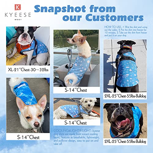 Kyeese 2 Pack Dog Cooling Shirts Breathable Instant Cooling Dogs Vest Lightweight For Summer Dog Clothes #TOP5