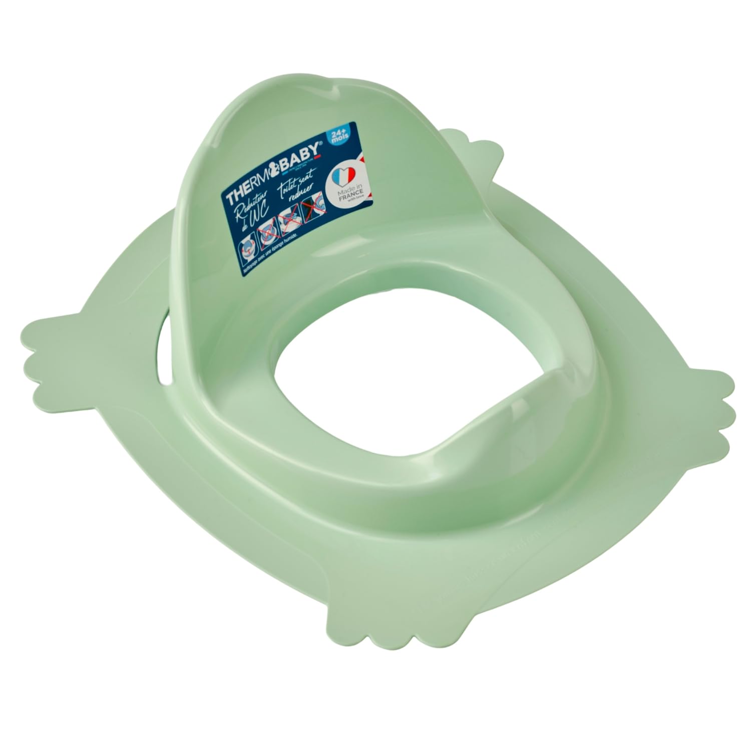 THERMOBABY - Réducteur de toilette LUXE - Hygiène de bébé - Fabriqué en France - Vert Céladon