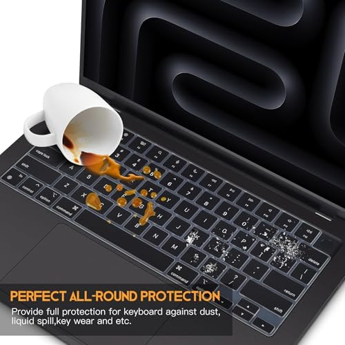 Image of Gear Guard Keyboard Cover Skin Protector Compatible With Macbook Neo 2026 13inch A3404 (Black)