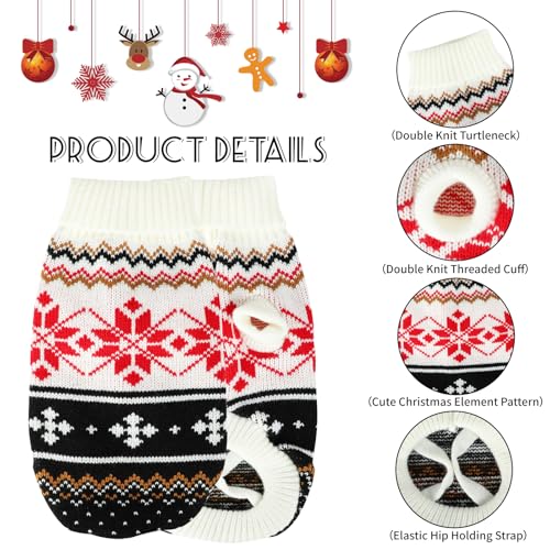 Pull de Noël pour chien et chat Rypet taille L lot de 2 - 6