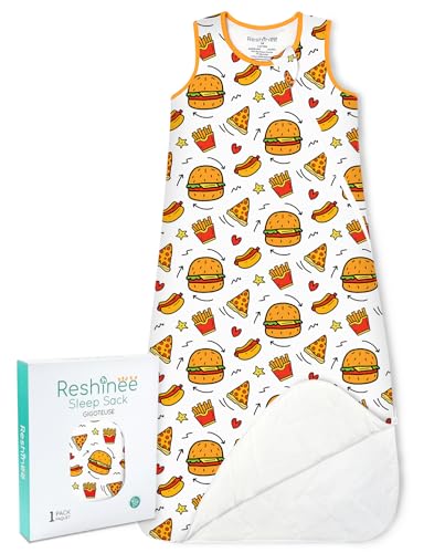Image of babee Reshinee Bamboo Viscose Sleep Sack for Babies and Toddlers 1.0 Tog Wearable Blanket 2-Way Zipper Baby Shower Gifts