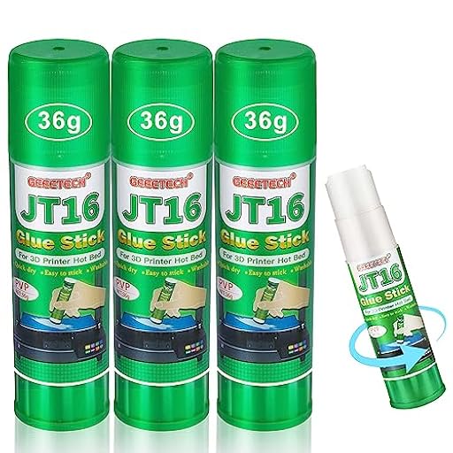 GIANTARM Adhesivo para Impresión 3D, 36g Fijador Adhesivo Impresora 3D Pegamento en barra de perfecta adherencia a la cama de impresión 3D 3 Unidades | Ya disponible en tu tienda friki favorita! En mundofriki.es! GIANTARM Adhesivo para Impresión 3D, 36g Fijador Adhesivo Impresora 3D Pegamento en barra de perfecta adherencia a la cama de impresión 3D 3 Unidades | Ya disponible en tu tienda friki favorita! En mundofriki.es!