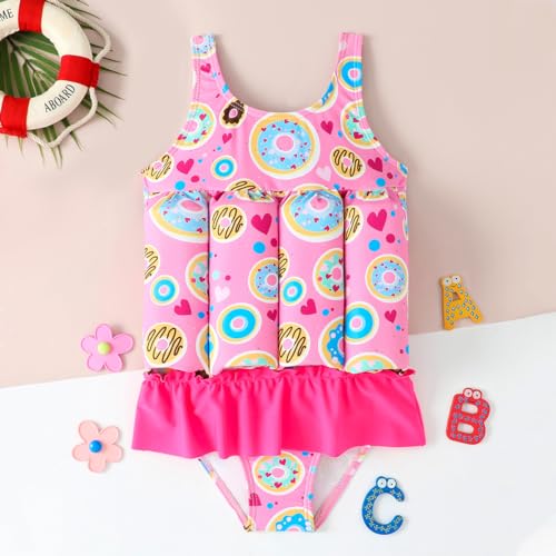 Image of Kids Float Swimsuit Buoyancy Sticks for Baby Boys Girls One Piece Floating Swim Vest Training Aid Swimwear