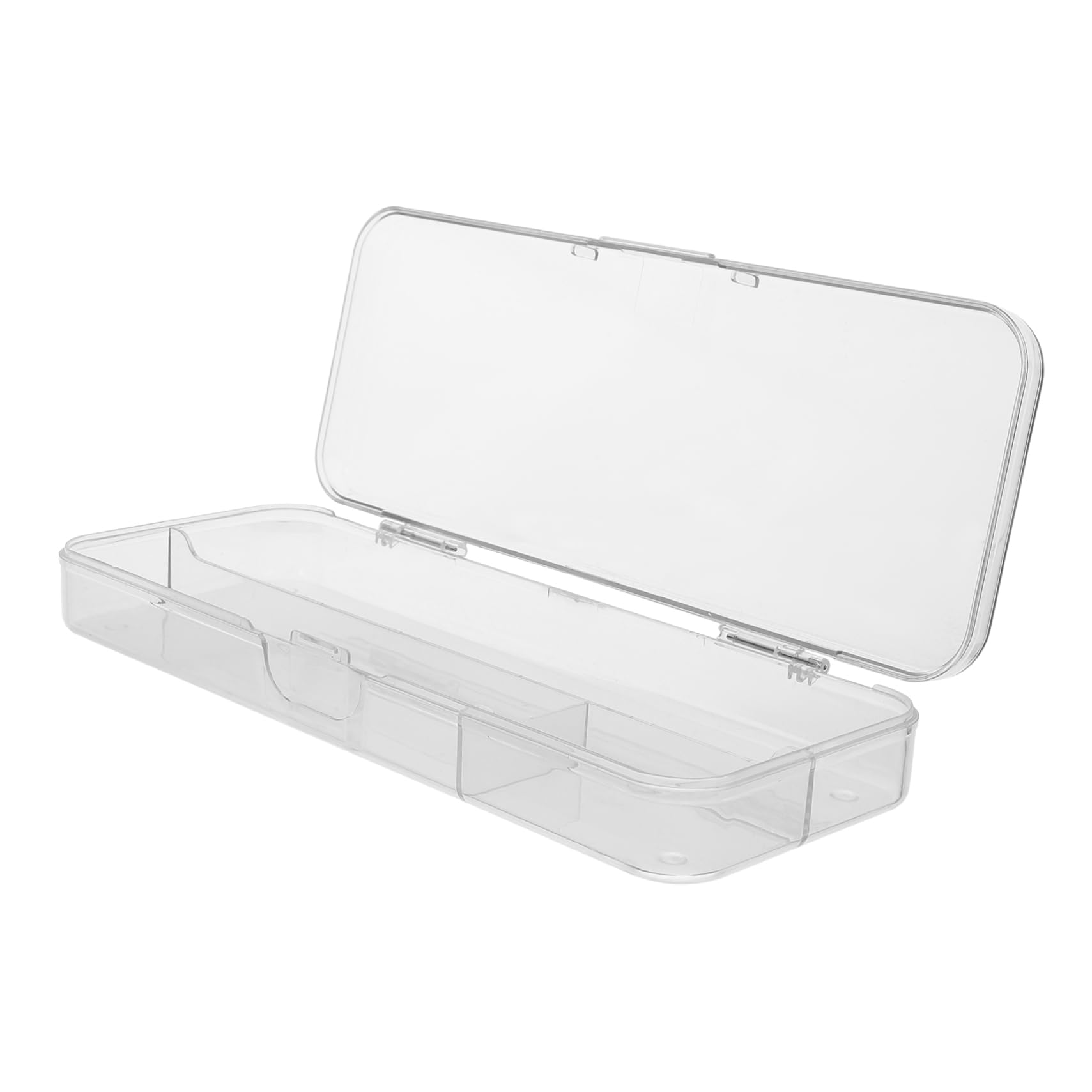 SHINEOFI 5pezzi Pencil Box Trasparente Per Cancelleria Organizer Impilabile Per Matite e Penne Per Scuola Ufficio e Casa Capacità e Design Compatto