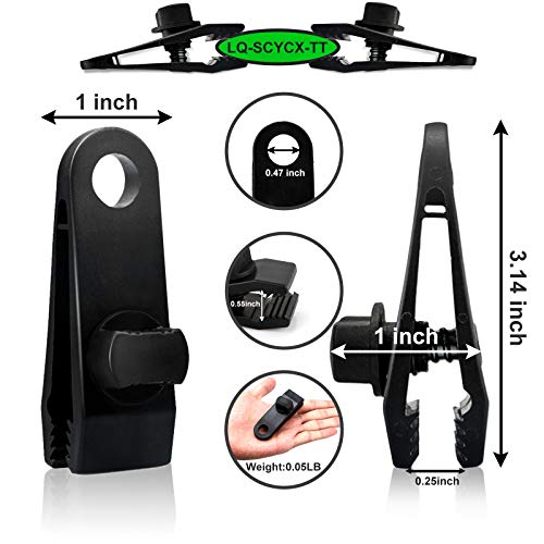 Lq-Scycx-Tt RO-007 10Pcs Tarp Clips, Tarp Clamps, Tarp Clips Thumb, Tarp Clips Heavy Duty Lock Grip, Plastic Tent Clips Clamps thumb #2