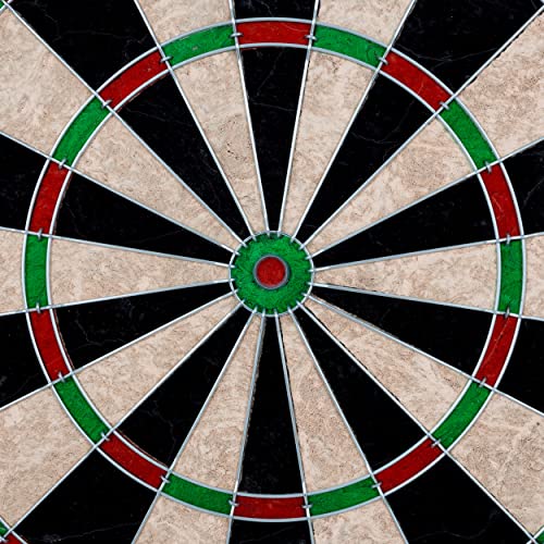 Image of Dart Board Cabinet Set - with 6 Metal-Tip Darts and Dry Erase Scoreboard by Trademark Poker
