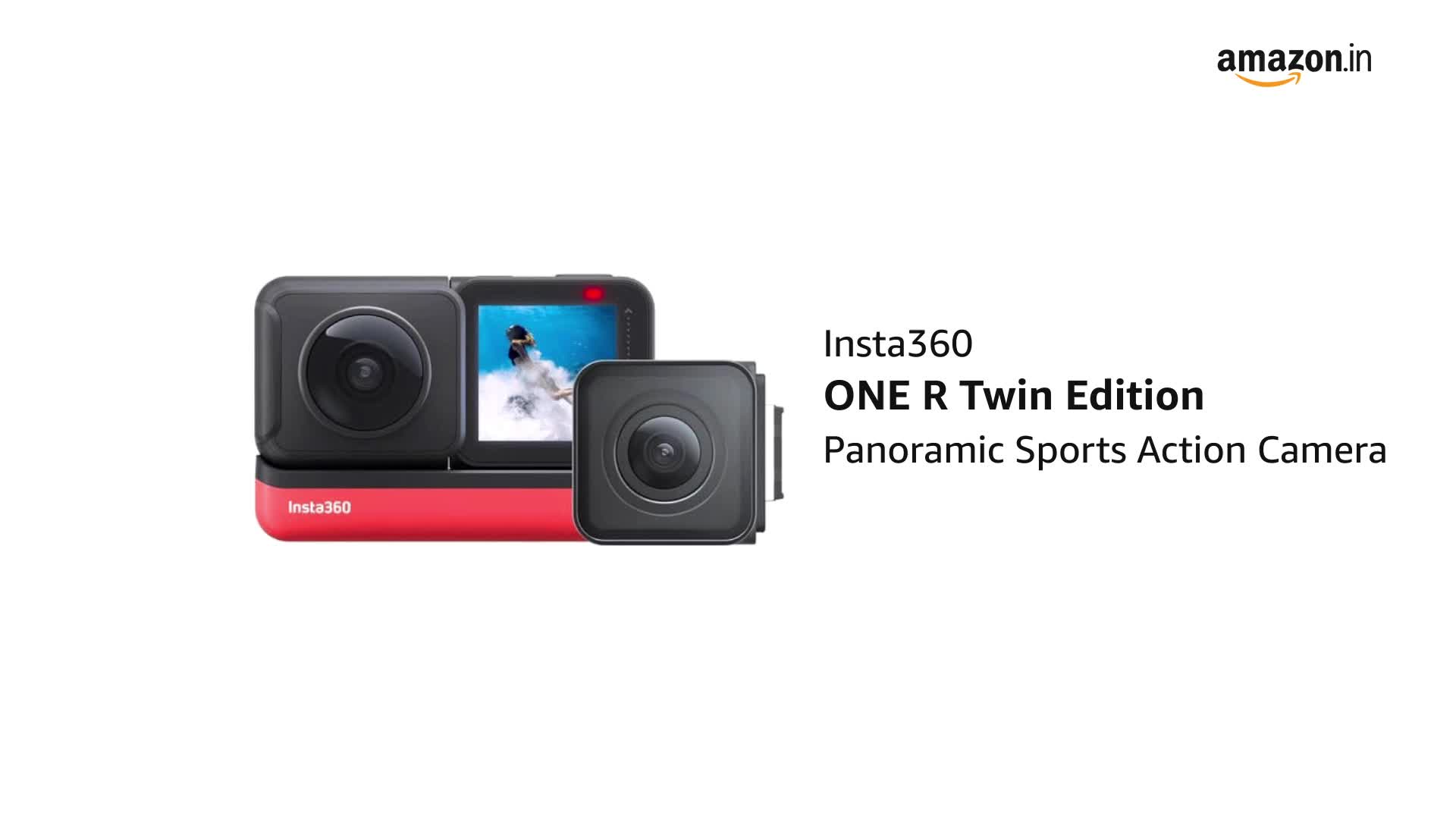 insta360 ONE R Twin Edition 5.7K Panoramic Sports Action Camera 4K 