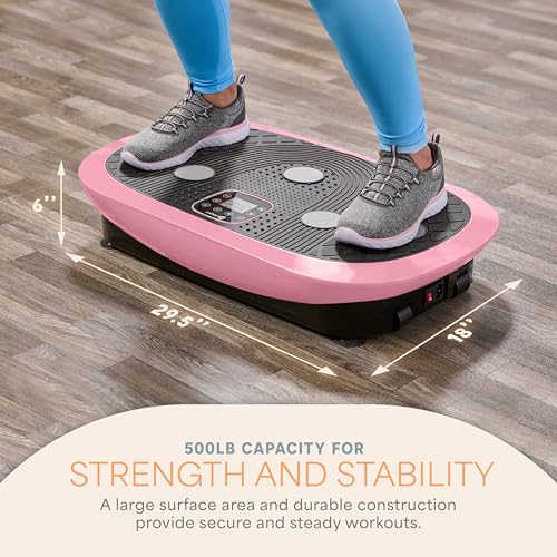 Image of Lifepro 4D Vibration Plate Exercise Machine - Triple Motor, 7 Presets, 60 Speeds Rumblex Plus /Pro Vibrating Platform with Wrist Remote - Whole Body Shaker Vibration Plate for Lymphatic Drainage