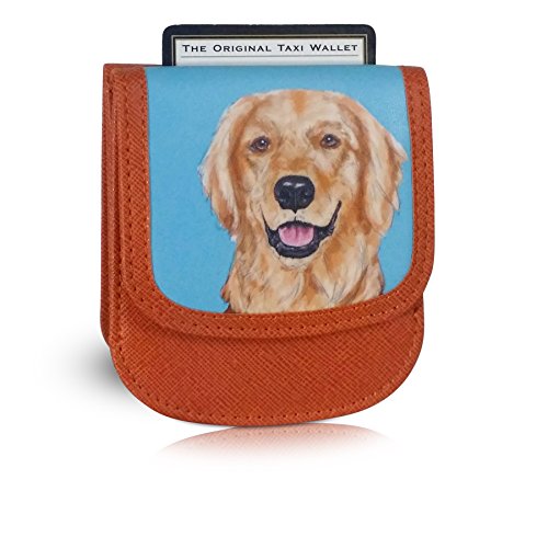 Taxi Wallet® TW95-GOLDEN RETRIEVER Soft, leather-like material, Compact, Front Pocket Folding Wallet - Cards, Bills, ID (Men & Women)