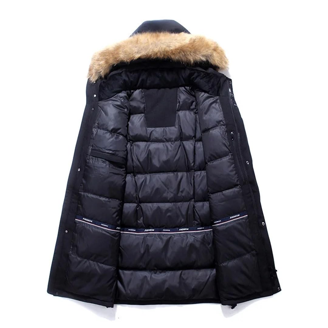 Vogrtcc Parka Da Uomo Con Cappuccio Ampio Cappotto Invernale