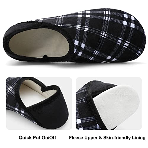 Image of Fires Womens Mens Slippers with Rubber Sole Soft-Lightweight House Slipper Socks Around House Shoes Non Slip Indoor /Outdoor