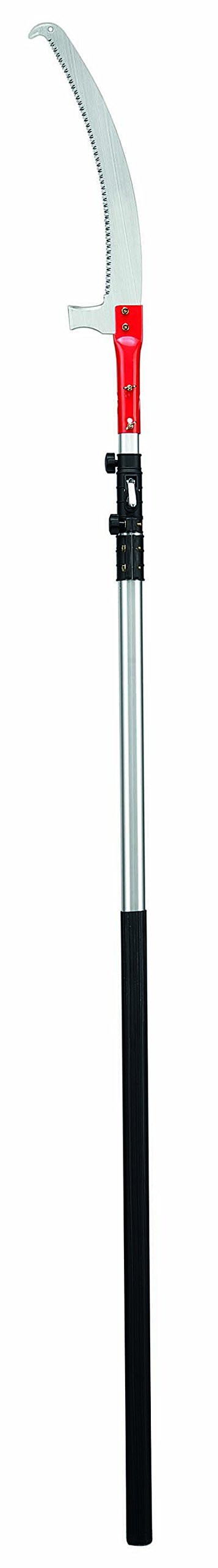 Ausonia - Seghetto potatura chiudibile 350 mm con asta telescopica lunghezza massima 4,6 mt con fodero plastica per la lama