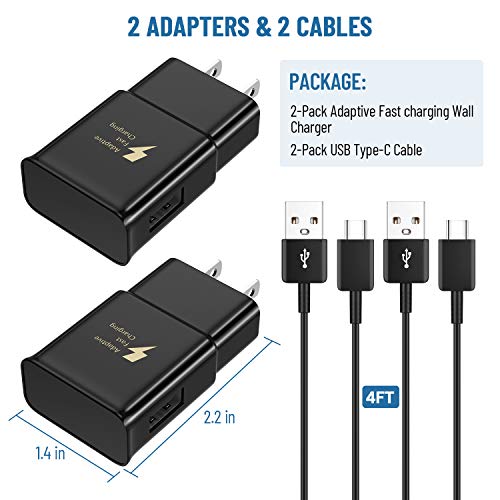Dihines US2018 Phone Charger Android,Samsung Charger Fast Charging Cord Type C With Usb C Charger Cable 6.6Ft For Samsung Galaxy S24/S23/S22/S21/S20/S10/S10 Plus/S10E/S9/S8/S21Ultra/S22+/S22 Ultra/Note 8/9/10/20 thumb #2