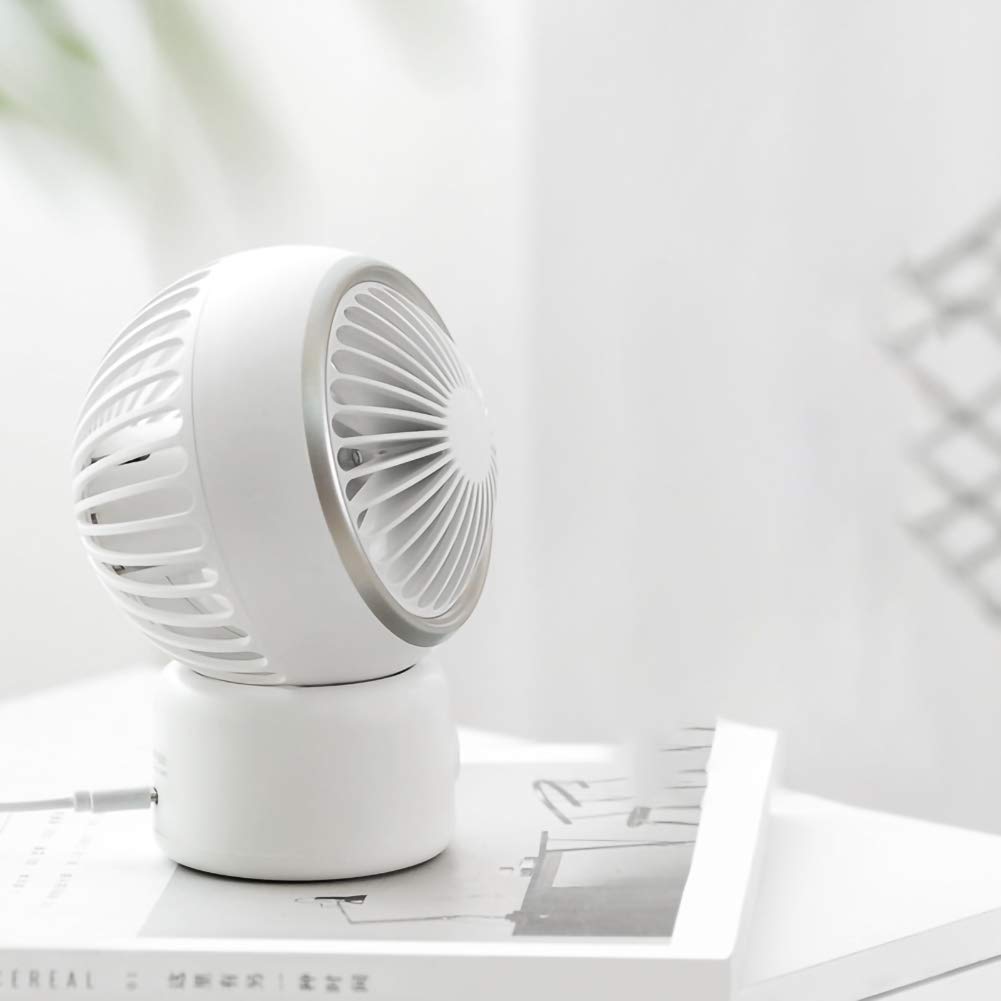 Interfejs zasilania wentylatora USB-TypeC autonomicznie trzęsie się w lewo i w prawo, przenośna osobowość nadaje się do uprawiania sportów na świeżym powietrzu, domowego biura, biały