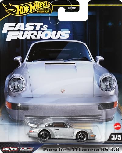 Image of Hot Wheels Premium Fast & Furious Porsche 911 Carrera RS 3.8 for 3 Years & Above (Grey)