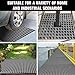 Agfabric 1x4ft Fiberglass Drain Grate 1''Thickness, Non-Slip Floors Cover, Rustless Indoor and Outdoor Drain Cover, Gray, 1pc