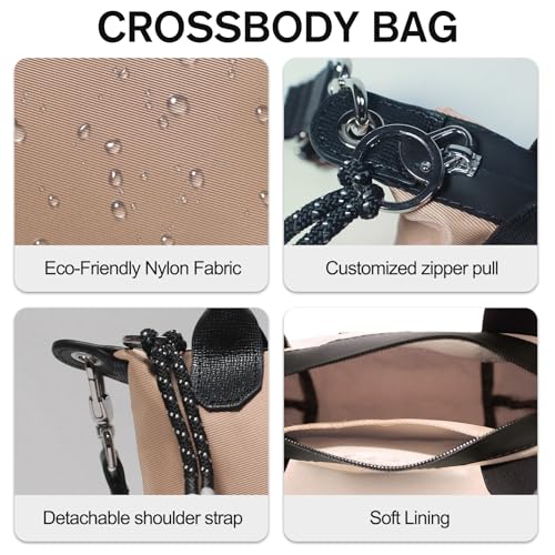 Image of Designer Mini Tote Bag for Women - Lightweight Crossbody Purse with Adjustable Dual Straps (2-Way Carry)