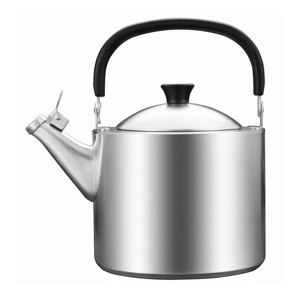 TYUHDUYUR Induction Kettle Whistling Tea Kettle Household Teapot Outdoor Picnic Pot Stainless Steel