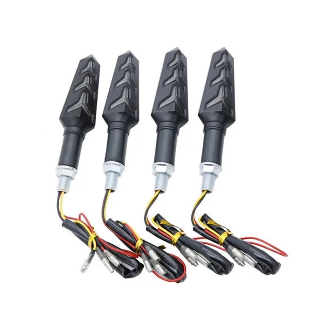 Clignotants arrière Pliables pour Moto, Lot de 2 ou 4 Clignotants à Eau intégrés