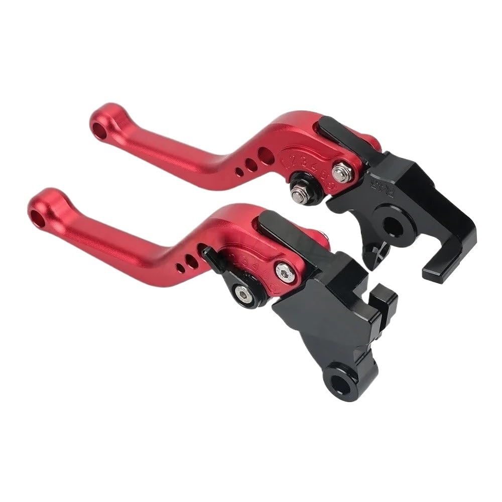 Pliqvbn Red Clutch Brake Shafts Front Short Folding Clutch Brake Levers For For 700Mt 800Mt 2024 450Mt 650Mt 700Cl-X 650 Nk Gt Tr-G Adv