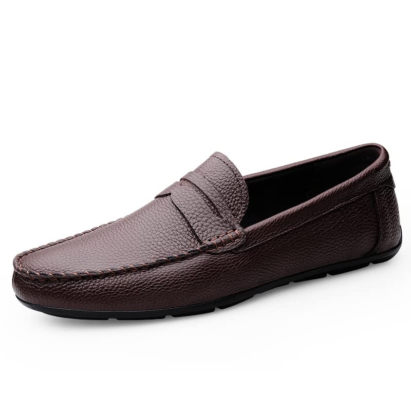 Pebbled Cowhide Loafers-Shoes