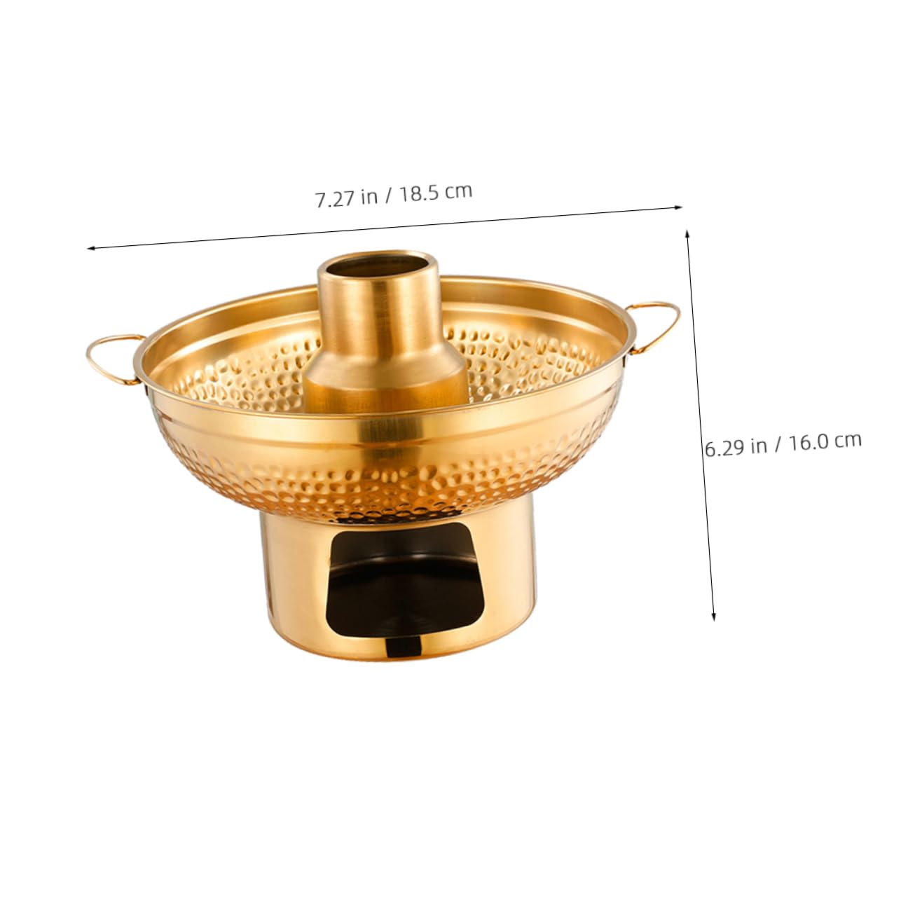 Unomor Stainless Steel Multi-purpose Dessert Pot Hot Pot for Ice Soups Snacks -scalding for Single Servings Convenient Kitchen Storage