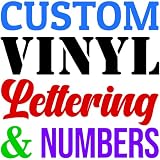 Custom Vinyl Lettering & Numbers Decal – Custom Text Sticker for Car Windows, Business Signs & Doors – Choose Size 4–100 in, Color & Font – Waterproof Outdoor Vinyl