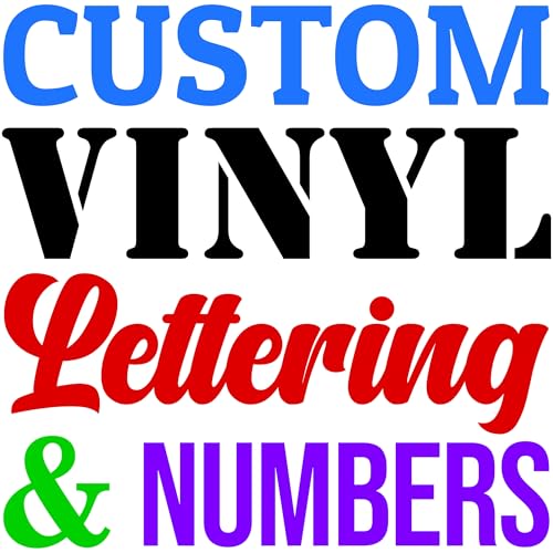 Custom Vinyl Lettering & Numbers Decal – Custom Text Sticker for Car Windows, Business Signs & Doors – Choose Size 4–100 in, Color & Font – Waterproof Outdoor Vinyl