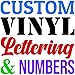 Custom Vinyl Lettering & Numbers Decal – Custom Text Sticker for Car Windows, Business Signs & Doors – Choose Size 4–100 in, Color & Font – Waterproof Outdoor Vinyl