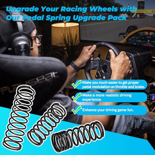 Image of CHAR YONG Complete Pedal Return Spring Upgrade Kit Mod for Logitech G25 G27 G29 G920 G923 Racing Pedals Accessories, Pedal Spring Mods Include Brake /Throttle /Clutch Pedal Spring, 3 Pack