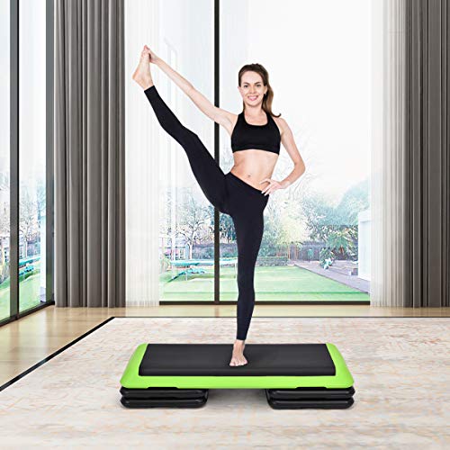 Goplus 43'' Adjustable Fitness Aerobic Step Stepper Platform 4