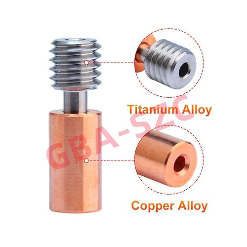 Miniatura 3 de 2 piezas Sprite Extrusora Pro Bi-Metal Heatbreak, cobre + aleación de titanio, compatible con Ender 3 V3 SES1S1 ProS1 PlusCR10 Smart ProSermoon