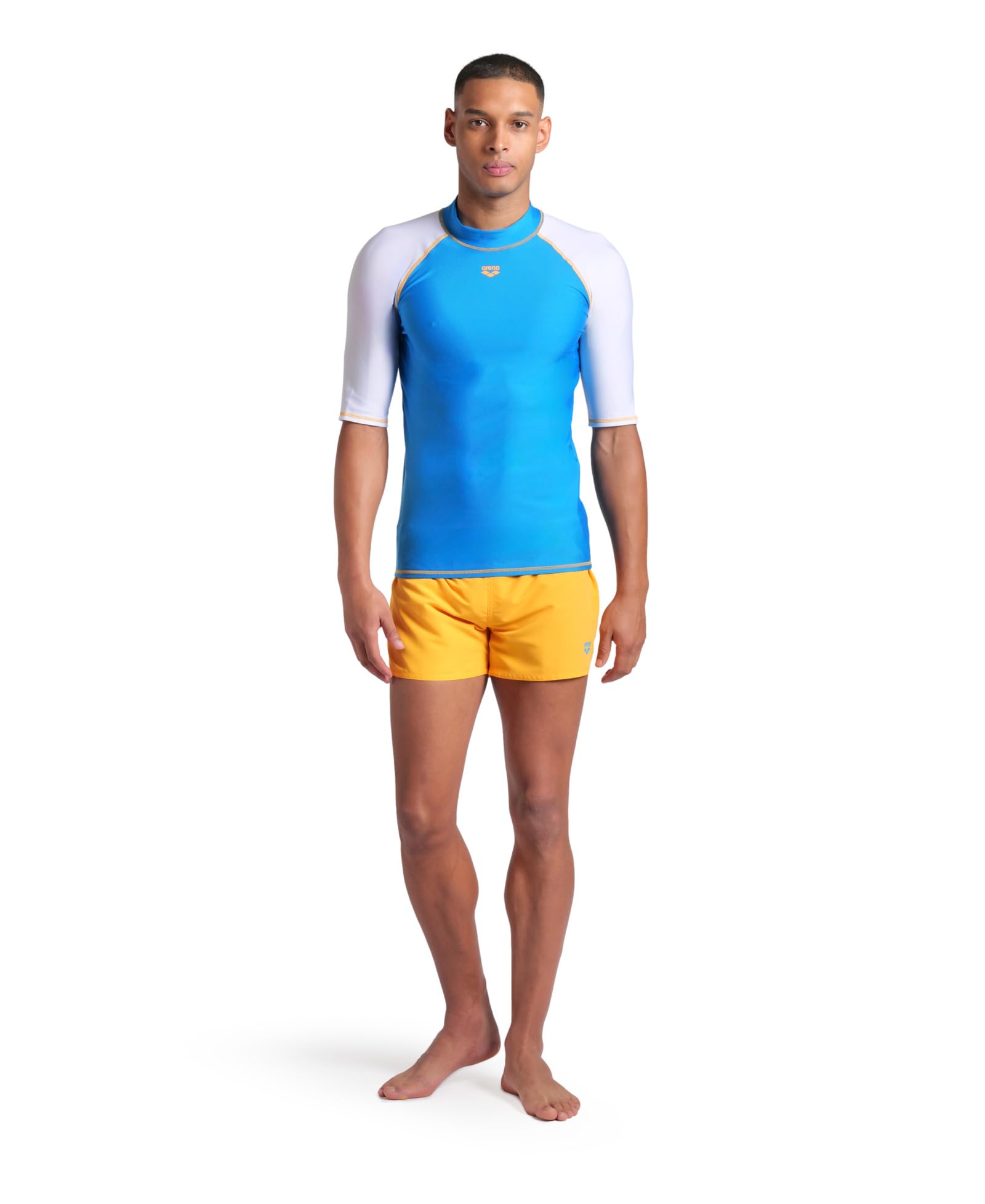 ARENA Men's Rash Vest S/S Graphic Rash Guard Shirt Uomo