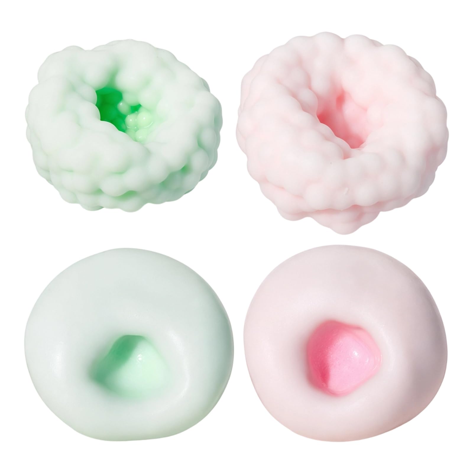4-Pack Crunchy Squishy Stress Balls, Stress Relief Toys for Adults