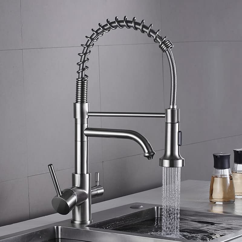 Robinet de cuisine pour bar commercial mitigeur avec filtre à eau chaude et froide