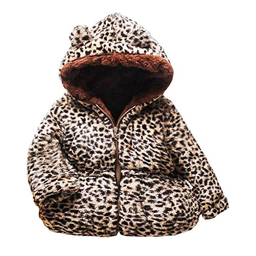 Sameno Cartoon Bear Snowsuit Faux Fur Fleece Jacket 0-3 T Baby Toddler Winter Snow Coat Cute Ear Hooded Overcoat Outfit