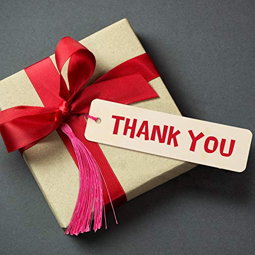 36 Pieces Wood Bookmark Bulk Blank Bookmarks With 36 Pieces 6 Colors Tassels, Wooden Book Markers Rectangle Thin Hanging Tag With Holes For Diy Projects, 4.8 X 1.2 Inch #TOP5