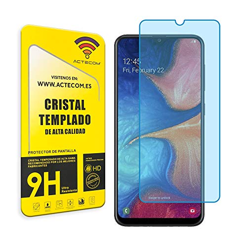 actecom Cristal Templado Protector Pantalla Compatible con Samsung Galaxy A20e Cristal Templado a20 e 9H 2.5D Glass Premium 0,3mm
