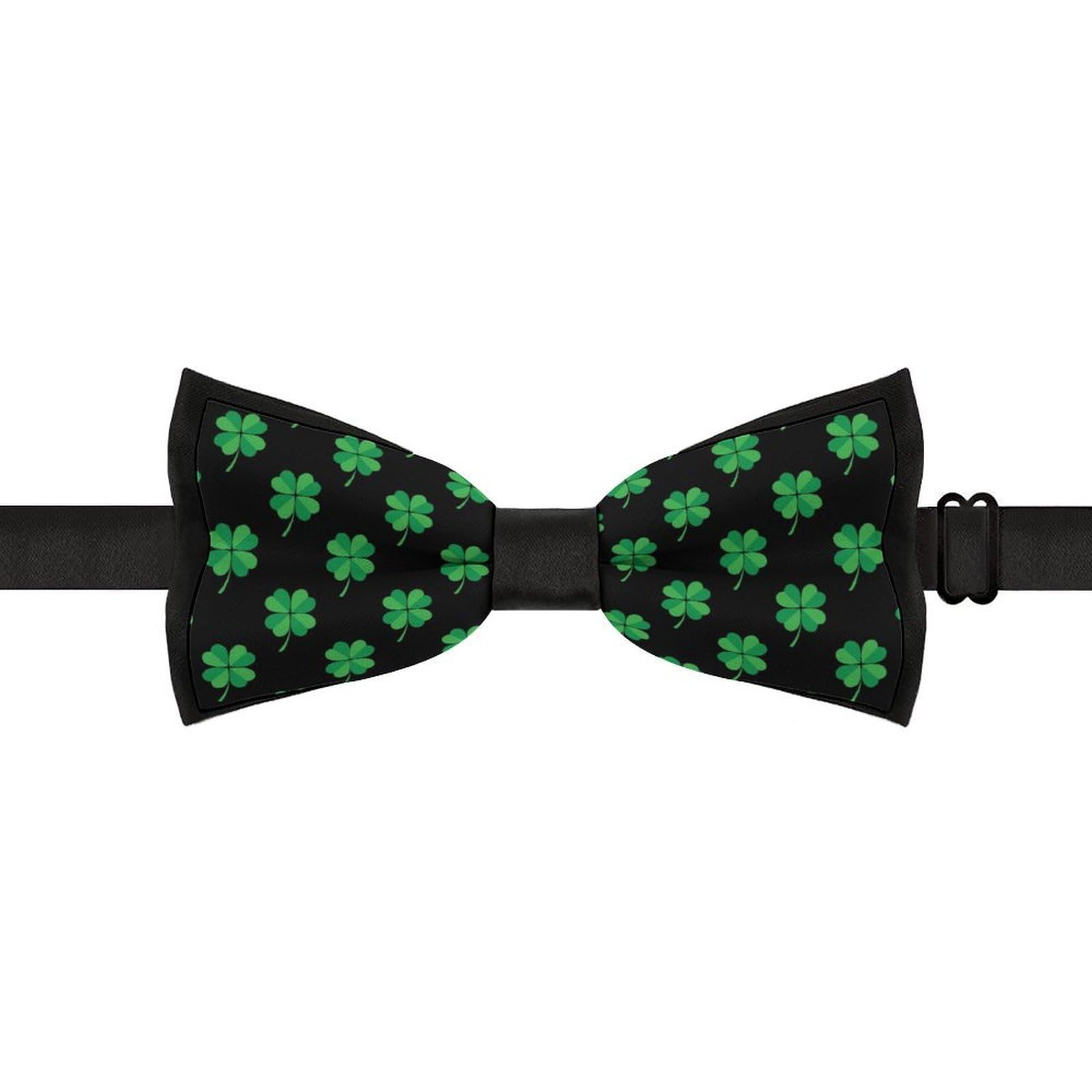 GoasNei Happy St. Patrick's Day Bow Tie for Men Adjustable Necktie Funny Tie Neck Ties for Weddings Party
