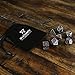 HEIMDALLR Metal DND Dice Set 7pcs - Indestructible Metal Dice Set w/Dice Bag; D&D Dice Set D&D (Dungeons and Dragons Dice Set) w/ D20 Dice - Blacksmith Craft Dice (Weathered Bronze)