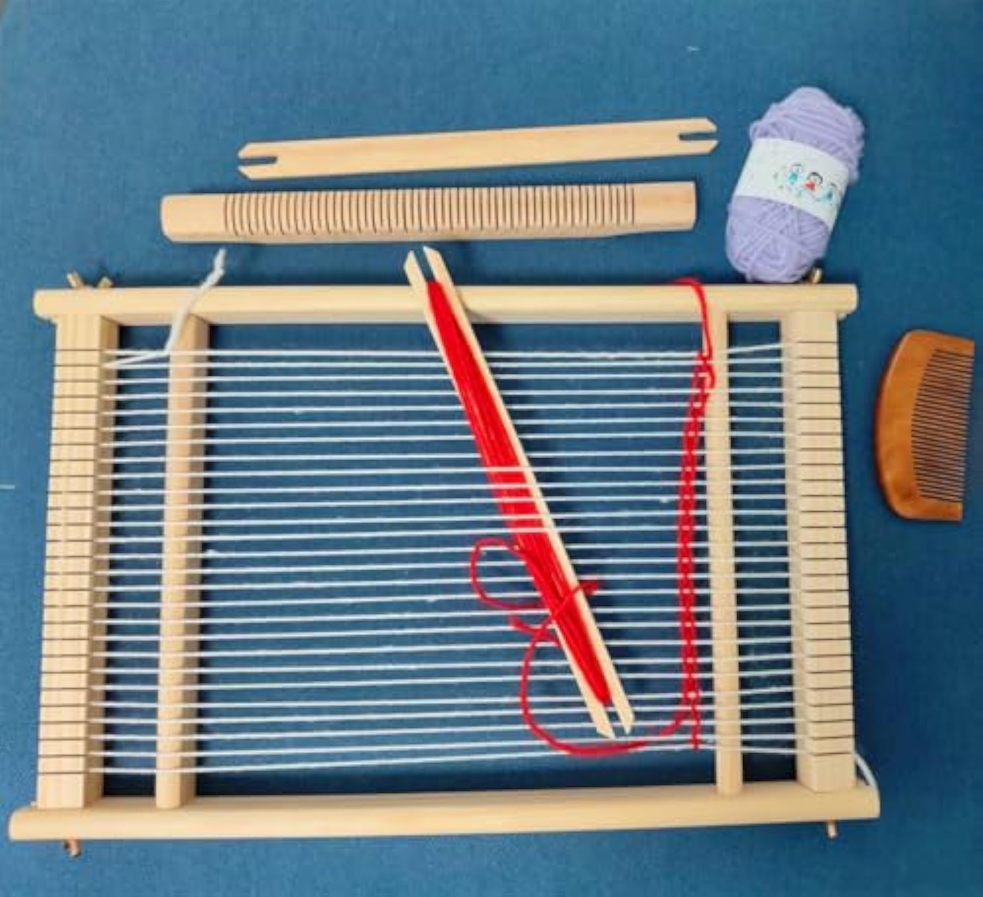 Wooden Craft Weaving Loom Kit for Hand-Knitting