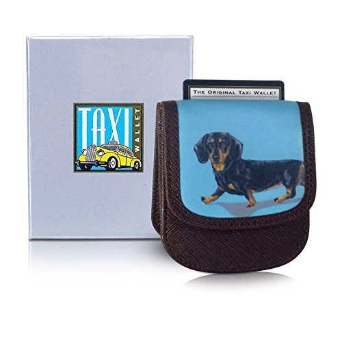 Taxi Wallet® TW95-DACHSHUND Soft, leather-like material, Compact, Front Pocket Folding Wallet - Cards, Bills, ID (Men & Women)2