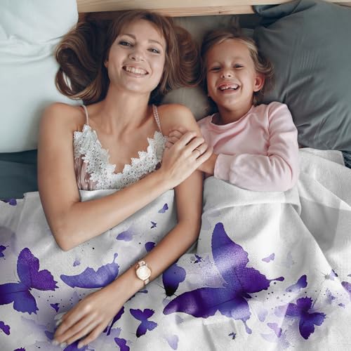 Ivarunner Butterfly Blanket 50"X40", Mothers Day Blanket, Butterfly Throw Blanket For Couch Bed Butterfly Room Decor thumb #1