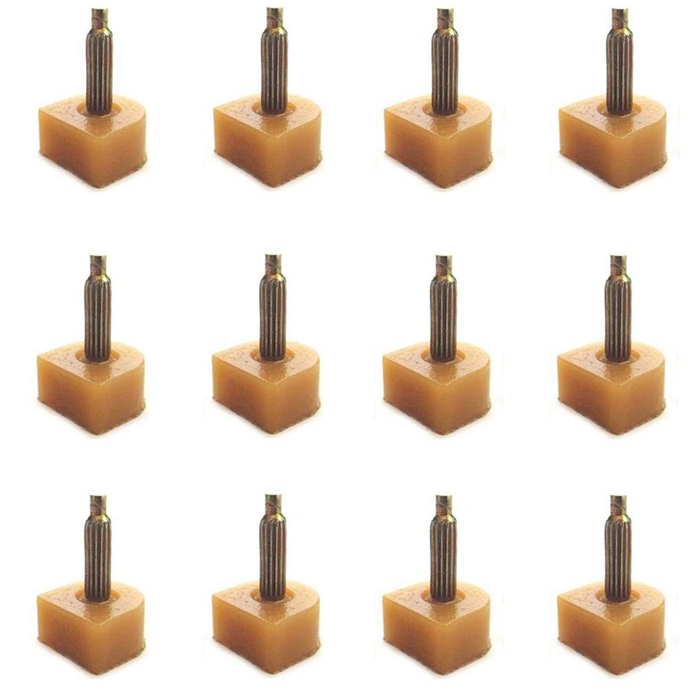 6Pairs Beige U Shaped Replacement High Heel Tips Taps High Heel Repair Caps Cover Heels Dowel Lifts for Women High Heel Protect (10x10x2.4mm)