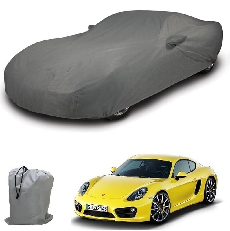 Image of ARCUATE Triple Layer Custom fit Car Body Cover for Porsche Cayman |Top Layer Dustrproof | Middle Layer Waterproof | Bottom Layer Scratch Protection | Outdoor Indoor Fabric