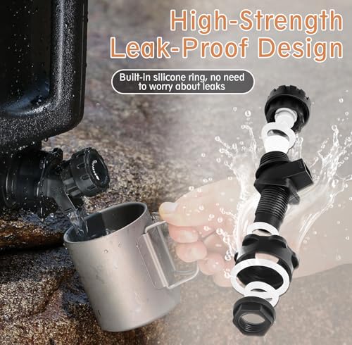 Camping Water Jug, 2.6 Gallon (10L) Camping Water Container, Portable Emergency Campings Water Tank, BPA Free Water Storage With Spigot No Leakage For Camping, Outdoor Hiking, BBQ, Picnic - Image 5