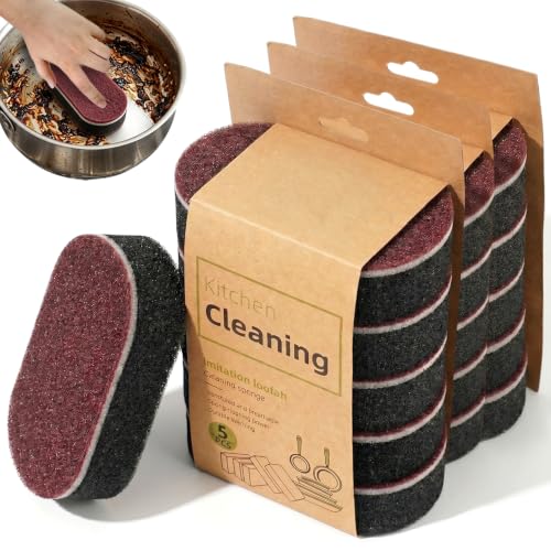 Image of Cleaning Sponges Eraser,2026 New Heavy Duty Scouring Pad,Dish Sponges | Shower and Tub Scrubber Sponge for Kitchen, Bathroom,Sink,Floor and Home Cleaning