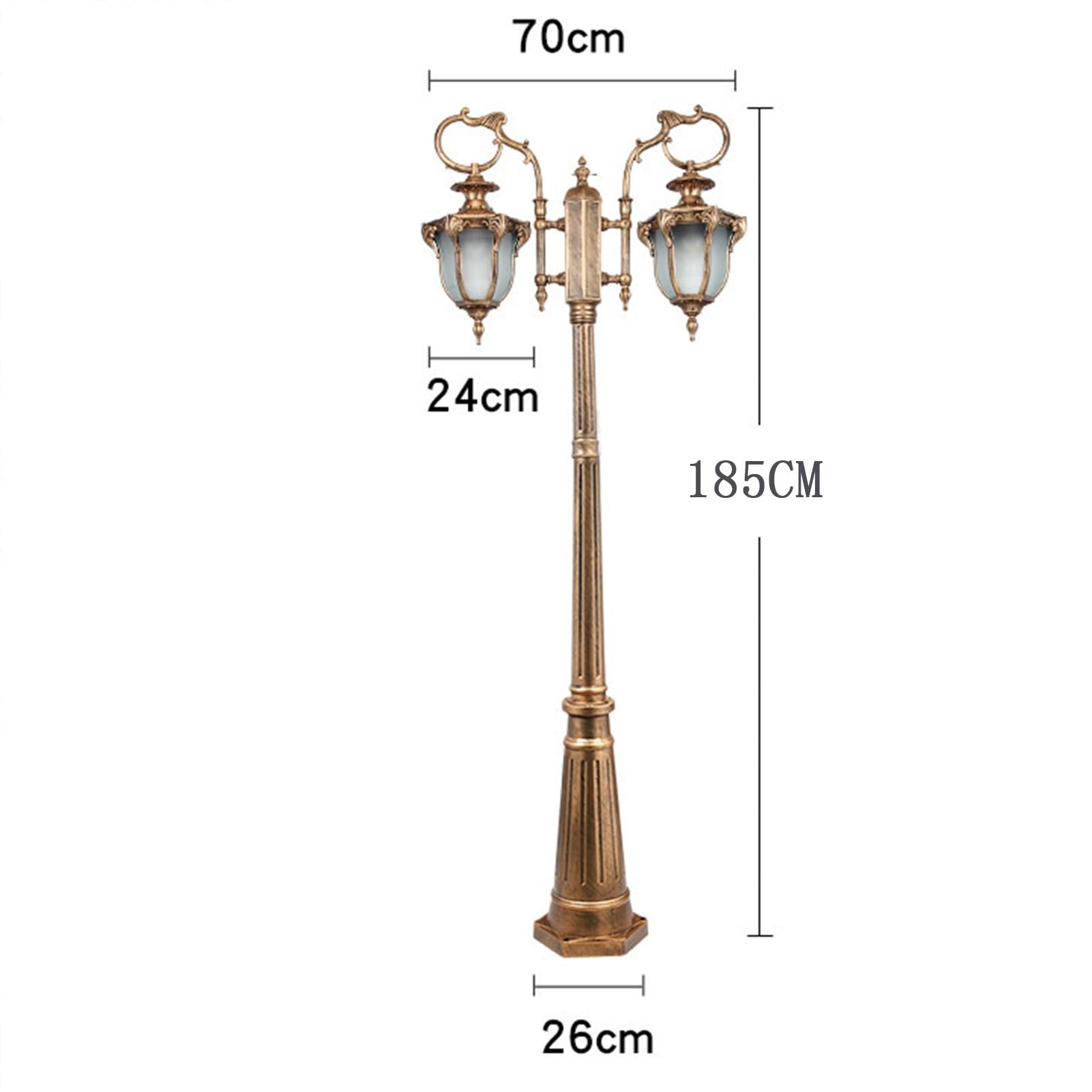 アメリカ製　銅製　燈塔型　ランプ　置物　インテリア　送料込み1018 Amazon.co.jp: 導かれた街灯ヨーロッパの屋外の高い棒の街灯柱の