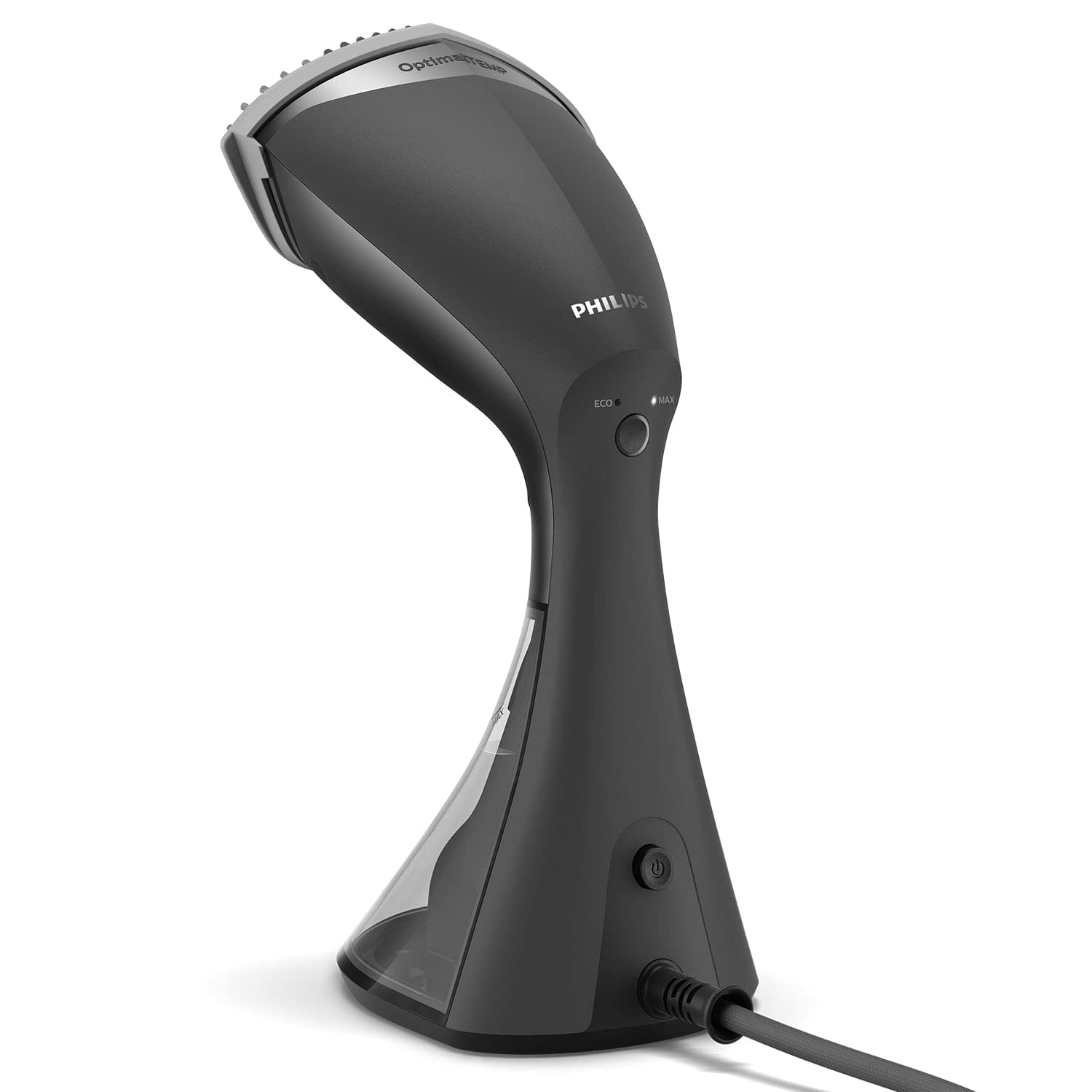 Philips 8000 Series tragbarer Dampfglätter - 1600 W, 32 g / Min Dampf, kompaktes ergonomisches Design, SmartFlow Heizplatte, Schwarz (GC800/80R1) (Generalüberholt)